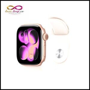 GPS Smartwatch 42mm Aluminum Case Sport Band Fitness Health Tracker